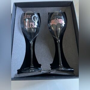 Waterford wine glasses for the Future Mrs. & Maid of Honor. Used 2x, Very Clean!